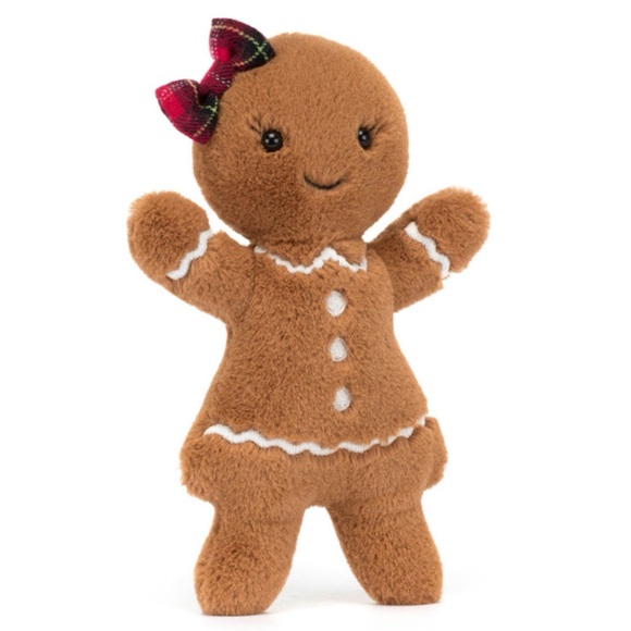 Jellycat Jolly Gingerbread Ruby Plushie Stuffed Animal -Authentic & Brand New - Picture 5 of 5